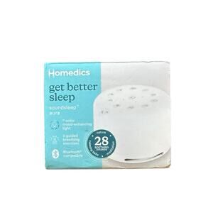 Sound Machine HoMedics SoundSleep Aura 28 Bluetooth Ready, Night Light 7 Colors